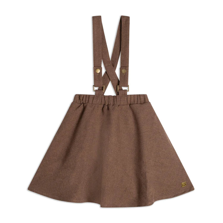 Brown Skirt with suspenders