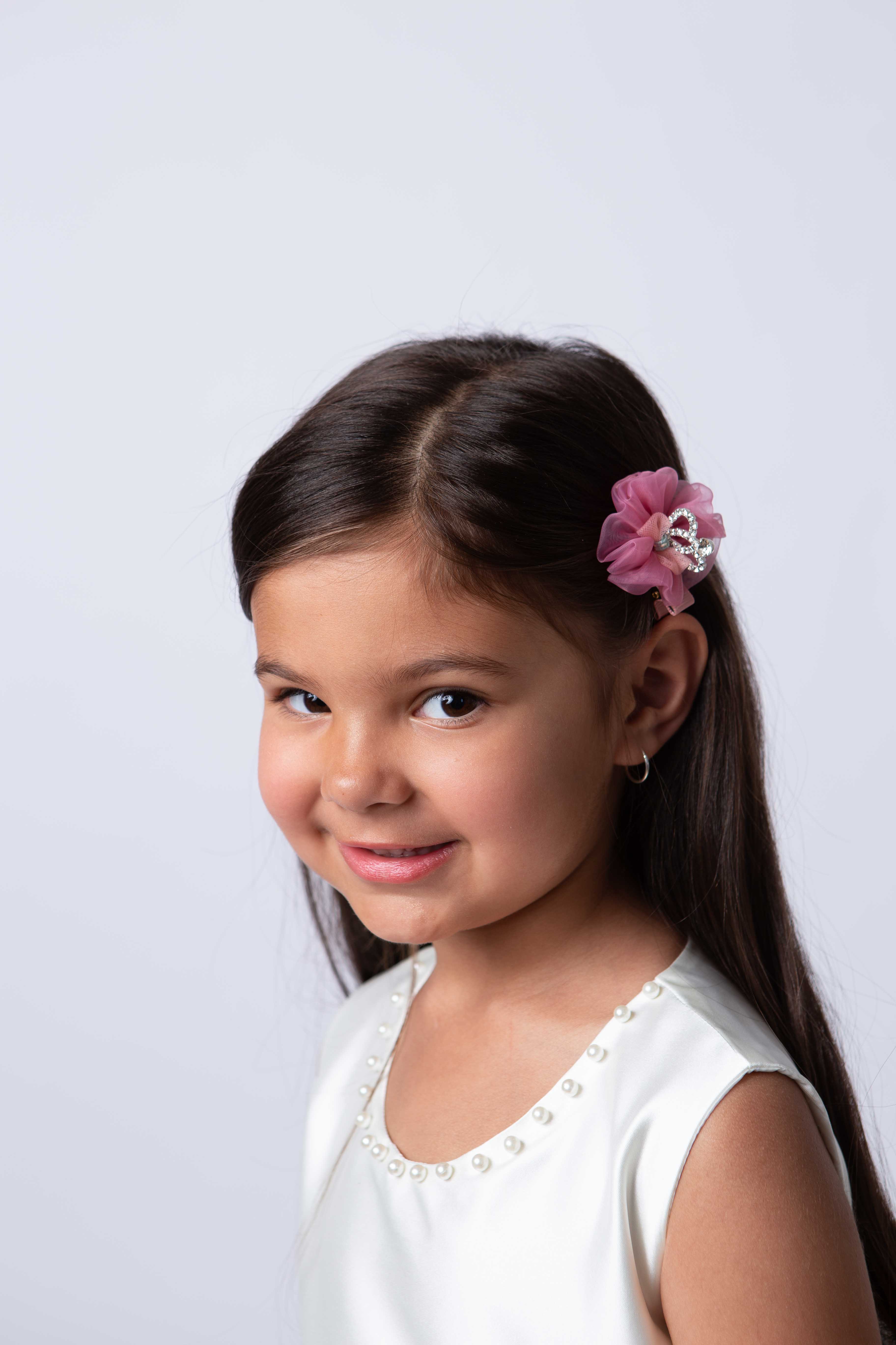Tiara Hairpin With Net Detail