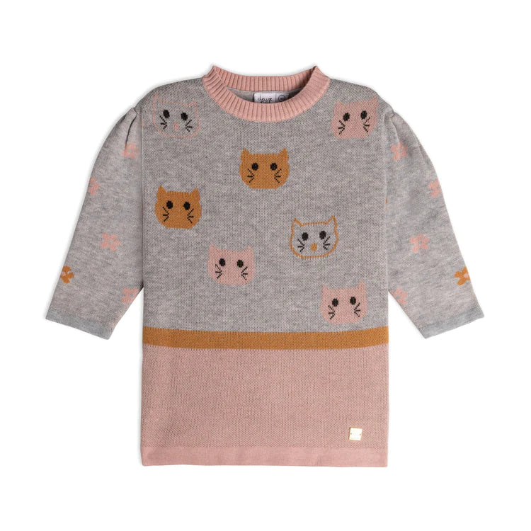 Sweater Knit Cat Dress
